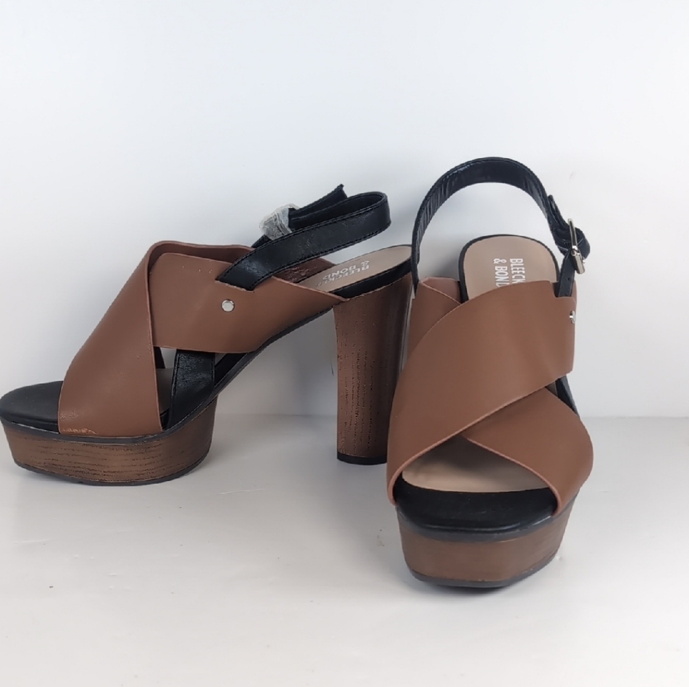 Bleeeker & Bond Two-Tone Platform Sandals